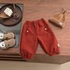 Pantalones de Chándal Forrados de Polar para Bebé Estilo Nuevo Otoño e Invierno Engrosados Cálidos Casuales tipo Jogger Pantalones Largos Versátiles para Niños y Niñas