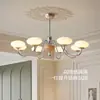 Candelabro Retro Francés Estilo Medieval Dormitorio Sala de Estar Luz Principal Estilo Chino Nuevo Americano Simple de Alta Gama Estudio Comedor Luz