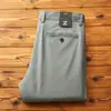 Pantalones de Algodón Peinado Tencel de Gama Alta Nuevos de Verano Finos Versátiles Holgados Rectos Casuales de Negocios para Hombre