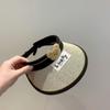 Sombrero protector solar para niños y niñas, nuevo estilo de verano, sombrero grande con ala vacía en la parte superior, parasol plegable con protección UV, sombrero para el sol para niños.