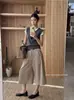 Pantalones Acampanados Anchos Cortos de Pana Otoño Nuevo 2026 para Mujer, Pantalones Casuales Sueltos Vintage 26137