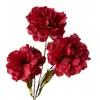 Arranjo de flores de peônia estilo chinês, 3 peças, estilo Chanel, flores de casamento de alta qualidade, decoração de sala de estar, paisagismo externo