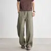 Pantalones Casuales Largos de Lino Lyocell Estilo Relajado para Hombre 2026, Verano Delgados de Pierna Ancha Corte Curvo, Algodón