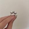 Nuevo Estilo Chino Estilo Hong Kong Ins Anillo de Flor de Concha de Material de Cobre para Desplazamiento de Moda Diseño Nicho Anillo de Hoja