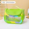 Bolsa de cosméticos de viaje transparente, práctica, para lavado, impermeable, portátil, de gran capacidad, bolsa de almacenamiento de gran apariencia, venta al por mayor