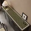 Tapete de mesa para aparador vintage estilo francês, à prova d'água e de óleo, tapete para mesa de TV sem lavagem, tapete para bancada, toalha de mesa para sapateira de entrada