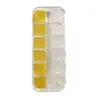 Mini Cuentas de Acero de 12 Compartimentos Decoraciones para Uñas Tamaños Mixtos Venta Caliente Transfronteriza Rhinestones para Uñas Dorados y Plateados 0.8mm Accesorios