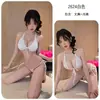Noite Longa Lingerie Romântica Plus Size Sexy Puro Desejo Figura Cheia Conjunto de Três Peças Tentação qqny Feminino 2624