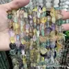 Fluorita Natural Colorida Forma de Corazón Fluorita Morada Corazón Arcoíris Accesorios para Joyería DIY Cuentas Sueltas Venta al por Mayor Pulsera
