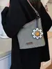 Bolsa de cubo tejida a rayas coloridas de verano, Bolso de mano de cuero moderno de gran capacidad para el trabajo, Bolso de hombro, Bolso tote de axila