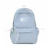 Mochila de nailon de color liso de alta moda 2026, bolsa de secundaria moderna y ligera con gran capacidad