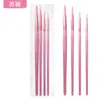Amazon Transfronteiriço 4 Madeira Nylon Haste Longa Crianças Arte DIY Pintura a Óleo Nylon Guache Acrílico Conjunto Pincel