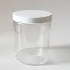 Tarro de plástico transparente al por mayor, de grado alimenticio para mascotas, de gran diámetro, para cereales gruesos y nueces, sellado, 2000 ml