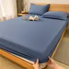 Lençol de cama impermeável de algodão original Tipo A, respirável, para crianças, cobre totalmente o colchão, protege contra urina, poeira e sujeira