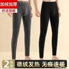 Pantalones Térmicos Nuevos para Hombre Otoño e Invierno Forrados de Polar Engrosados Pantalones de Capa Base Tallas Grandes Anti-pilling Generadores de Calor Ajustados Pantalones de Otoño Pantalones de Lana