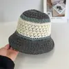 Chapéu de Palha com Proteção Solar Feminino Verão Palha Vazado Respirável Chapéu Bacia Liso Versátil Mostra o Rosto Cobertura Rosto Pequeno Chapéu Balde Pescador