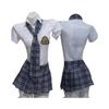 Lencería Sexy Uniforme Escolar a Cuadros Tentación Falda Corta Plisada Sexy Estilo JK Escolar Conjunto de Puro Deseo Pasión