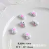 Macaron Oso Lindo Que Chilla Cabeza de Oso Pintura Aleación DIY Cadena para Teléfono Móvil con Cuentas Collar Accesorios para el Cabello Accesorios