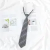 Camisa Uniforme Sin Estudiantes Borgoña jk Corbata para Mujer Estilo Japonés Estilo Preppy Rayas Foto de Graduación Corbata Pequeña para Hombre