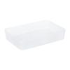 Caja de almacenamiento de plástico esmerilado, transparente, para cosméticos, lápiz labial, mascarillas, organizador de productos para el cuidado de la piel