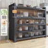 Nuevo Estante de Cocina de Pie Gabinete de Almacenamiento Multicapa Multifuncional Gabinete Lateral para Horno Microondas Gabinete de Almacenamiento para Bowls