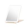 Espejo de Maquillaje LED Amazon Plegable de Escritorio Espejo de Belleza con Luz, Luz Tricolor, Luz de Relleno Espejo de Tocador con Almacenamiento y Función de Atenuación