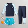 Traje de baño para niñas de talla mediana y grande, 2024. Traje de baño dividido para bebés, de secado rápido, de manga larga y con protección solar. Traje de buceo para niños.