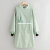 Blusa de Manga Larga Estilo Occidental para Mujer, Delantal de Cocina para el Hogar, Delantal de Cocina Anti-Suciedad y Resistente a Manchas, Ropa de Trabajo a la Moda Estilo Coreano para Adultos