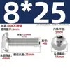 Tornillos de Máquina de Acero Inoxidable 304 de Cabeza Plana Redonda con Zócalo Hexagonal Iso7380 de Cabeza de Pan 6 Puntas Pernos