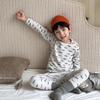 10A Antibacteriano Atualizado Outono e Inverno Infantil Algodão Puro Sem Costura Roupa de Casa Roupa Íntima Bebê Pijama de Lã Stretch