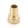 Conector Recto de Latón para Tubería de Fácil Conexión, Conector con Rosca Hembra, Conector de Cola para Manguera de 16 mm, Adecuado para Sistema de Calefacción por Suelo Radiante de Agua