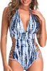Aliexpress Amazon Body Maiô Feminino de Peça Única com Tiras Múltiplas Franzido Cintura Alta Modelador Justo Costas Abertas