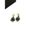 Pendientes de árbol de Navidad con estrellas y cuentas de colores navideños europeos y americanos, diseño de nicho, estilo exquisito, joyería para otoño e invierno que combina con todo.