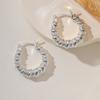 Venta Caliente Transfronteriza Arete de Aro Torcido de Lujo Ligero Diseño Nicho Exquisito Simple Avanzado Arete para Mujer