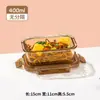 Nueva fiambrera de vidrio de borosilicato Fuguang para oficinistas y estudiantes, con tapa, recipiente para almuerzo apto para microondas, disponible para compra al por mayor