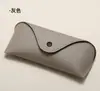 25 Novos Modelos 302 Estojo para Óculos com Botão de Pressão Padrão Lichia Pequena, Estojo Resistente à Pressão para Óculos de Sol, Bolsa Macia, Pode Ser Impresso com Lo