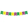 Nova Decoração de Festa de Carnaval Bandeira de Puxar Mardi Gras Baile de Máscaras Banner de Decoração de Fundo Flor de Puxar