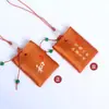 Bolsa Vacía de Sachet de Bendición de un Solo Carácter Encanto Portátil para Teléfono Mini Sachet Simple Estilo de Empaque Templo Zen Significado Souvenir