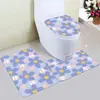 Alfombrilla de Piso para Baño Amazon Transfronteriza, Alfombrilla Absorbente de Piso para Baño de Franela, Alfombrilla Antideslizante para Inodoro y Lavabo del Hogar