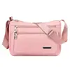 Bolsa de Ombro Versátil e na Moda, Bolsa Transversal Casual de Nylon Leve, Bolsa de Mãe com Múltiplas Camadas, Bolsa Transfronteiriça Elegante Simples à Prova d'Água