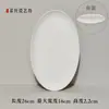 Plato de gres cerámico plato plano plato de gres cerámico de arcilla blanca alta gres pintado a mano gres bajo vidriado