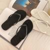 Chanclas Planas de Color Sólido Estilo Coreano de Verano para Pareja, Sandalias Casuales para Exteriores, Zapatos de Playa para el Mar 2169Ss Transpirables