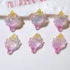 Accesorios de resina DIY para teléfonos móviles, hebillas de zapatos, sombreros, parches de pegamento de crema, accesorios para zuecos de estrella de mar con temática oceánica y purpurina