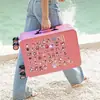 100 Piezas de Pegatinas Decorativas Impermeables Estilo Ins de Oso Fresa para Manualidades DIY, Sin Repetir, de Nicho, Alto Valor, Lindas y Creativas