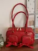 Bolsa de Braço Simples Retrô de Alto Valor Estético para Mulheres Nova Coleção Primavera 2026 Estilo Coreano Bolsa de Mão de Nicho Bolsa de Ombro para o Dia a Dia