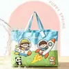 Bolsa de Almacenamiento para Colchas Tela No Tejida Organizador de Colchas Portátil de Dibujos Animados Bolsa de Almacenamiento a Prueba de Polvo Bolsa de Almacenamiento para Colchas de Jardín de Infancia