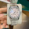 Reloj de hombre superventas transfronterizo, lujo ligero, incrustaciones de diamantes, esfera grande, correa de acero, calendario, reloj estilo Rolex, serie Datejust, reloj de pulsera de cuarzo