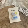 Nuevo Estilo Leche Fresca Flor Azul Estrella de Cinco Puntas Pasador de Pelo para Niña Pasador de Pelo Versátil Accesorios para el Cabello de Niña Tocado Flequillo