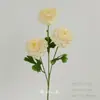 Arranjo de Chão com Flores Artificiais Cor de Champanhe, Rosa de Casamento, Hortênsia, Material de Flores para Corredor de Teto, Arranjo de Decoração para Auditório