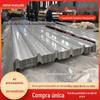 Chapa de aço colorida ondulada de magnésio zinco revestida de alumínio para uso externo em construção 0,5 mm várias espessuras especificações completas de chapa de aço colorida